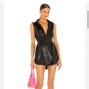 OW Intimates Ella Faux Leather Mini Dress Size Medium